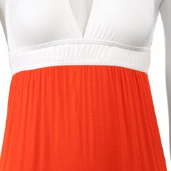 Necessary Objects Junior's Colorblock Maxi Dress