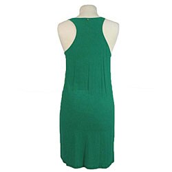 T-Bags Women's Green Pleated Dress
