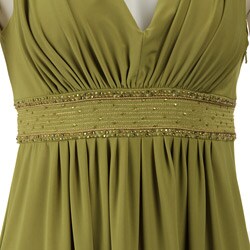 Jones New York Women's Beaded Grecian Jersey Dress