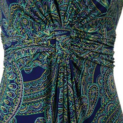 Jones New York Women's Paisley Printed Jersey Dress