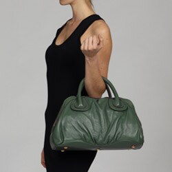Presa 'Bella' Large Leather Double Handle Satchel