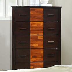 Acacia-Lynn 5-drawer Two-tone Storage Chest