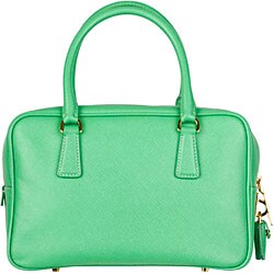 Prada Saffiano Lux Aquamarine Tote Bag