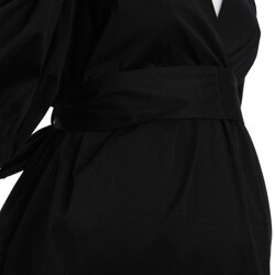 Olian Women's Maternity Black Puff Sleeve Dress