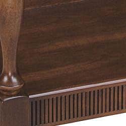 Walnut Finish Wood Serving Table