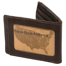 perry ellis money clip wallet