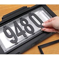 Sarah Peyton Outdoor Solar LED Address Plaque