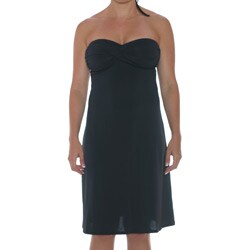 Jantzen Solid Twist Bandeau Swim Dress