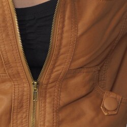 Ci Sono by Adi Junior's Distressed Faux Leather Jacket