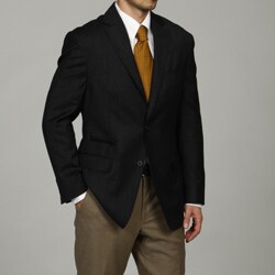U&I Men's Navy Wool-blend Sportcoat