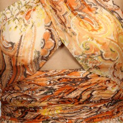 Issue New York Women's Silk Paisley Halter Maxi Dress