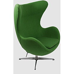 Red Wool Egg Chair