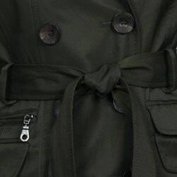 DKNY Women's Double Breasted Belted Rain Trench Coat