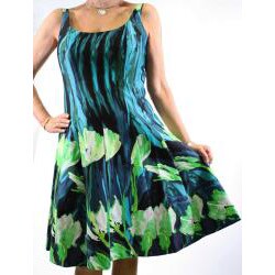R & M Richards Women's Blue Floral Dress