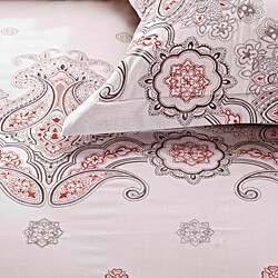 Paisley Embroidered Rustic King-size 3-piece Duvet Cover Set