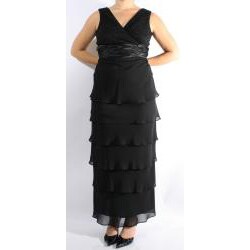 R & M Richards Long Lace Shutter Jacket Dress