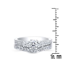 14k White Gold 1ct TDW Diamond Bridal Ring Set (H-I, I2-I3)