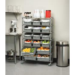 Seville 7-shelf Commercial Bin Rack Storage System