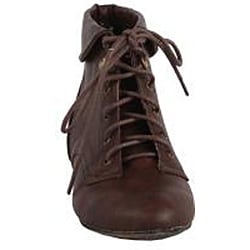 Modesta by Beston Women's 'Tiko-01' Brown Ankle Booties
