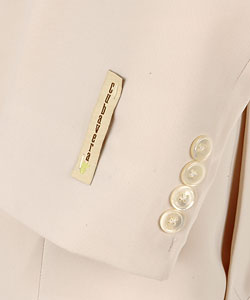 Cubavera Men's Off-white 2-button Peak Lapel Suit