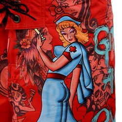 Ed Hardy Men's 'Girls All Over' Boardshorts