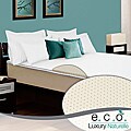 Select Luxury E.C.O. Naturally Dunlop Latex 2-inch Queen-size Reversible Mattress Topper With Cover