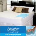 Slumber Solutions Gel Highloft 2-inch Queen/ King/ Cal King-size Memory Foam Mattress Topper with Waterproof Cover