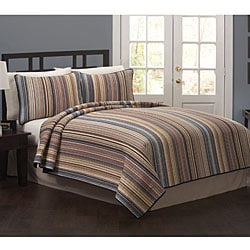'Morning Stripe' 3-Piece Quilt Set