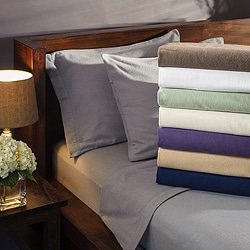 Ultra-soft / Heavyweight 6-ounce German Flannel Hemstitch  Sheet Set