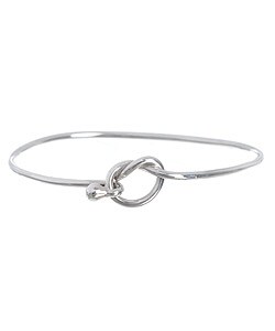 Tressa Sterling Silver Love Knot Bangle