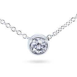 14k Gold 1/4ct Diamond Solitaire Necklace