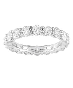 18k Gold 3ct TDW Round Diamond Eternity Band (H-I, I1-I2)