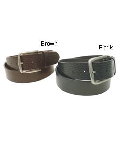 Boston Traveler Pebble Grain Leather Men's Belt