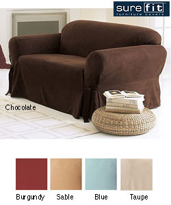 Sure Fit Smooth Suede Washable Sofa Slipcover