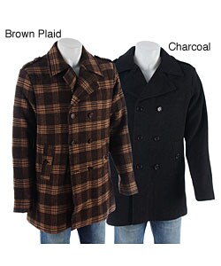 Coupe Men's Peacoat with Epaulettes