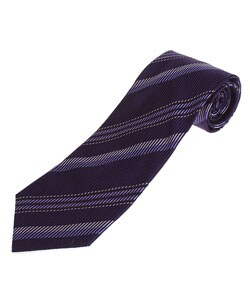 Giorgio Armani Men's Violet Stripe Necktie
