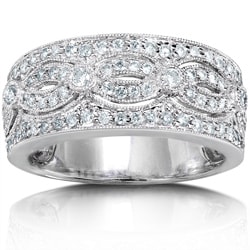 14k White Gold 1/2ct TDW Round Diamond Band