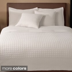 Essex 100-percent Cotton Quilted-square 3-piece Design Quilt Set