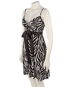 Tiana B. Zebra Print Cocktail Dress