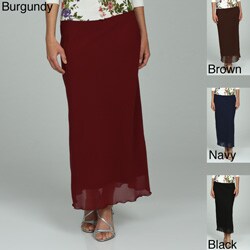 Adi Designs Women's Long Chiffon Skirt