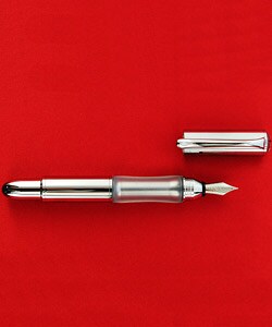 Sensa Meridian Medium Tip Silver Fountain Pen