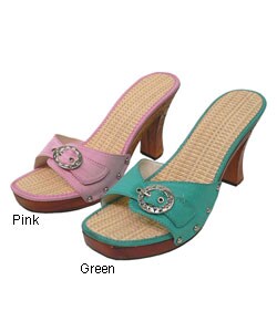 Journee Collection Wood Slide Sandals