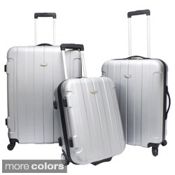 Traveler's Choice TC3900 Rome 3-piece Hardshell Spinner/Rolling Luggage Set
