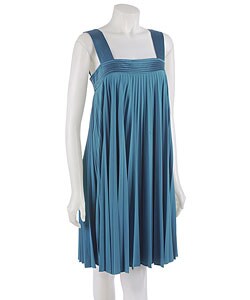 Donna Morgan Pleated Trapeze Dress