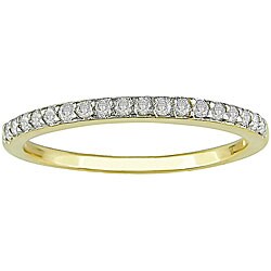 Miadora 14k Yellow Gold 1/4ct TDW Diamond Ring