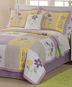Patch of Flowers 3-piece Quilt Set