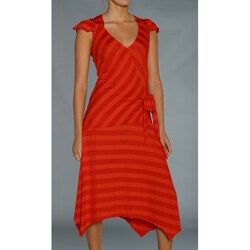 In Dept Tomato Wrap Dress
