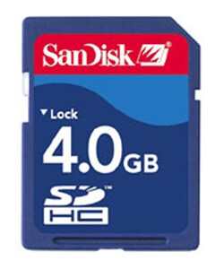SanDisk 4GB Secure Digital SDHC Memory Card
