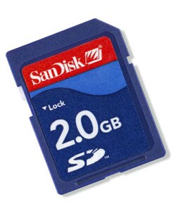 SanDisk 2GB Secure Digital Memory Card