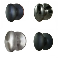 Egg Shaped Privacy Door Knob Pair (Set of 2)